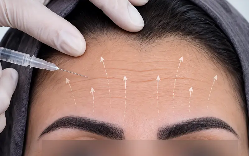 حقن البوتوكس في عيادة الدكتورة أعظم خانزاده